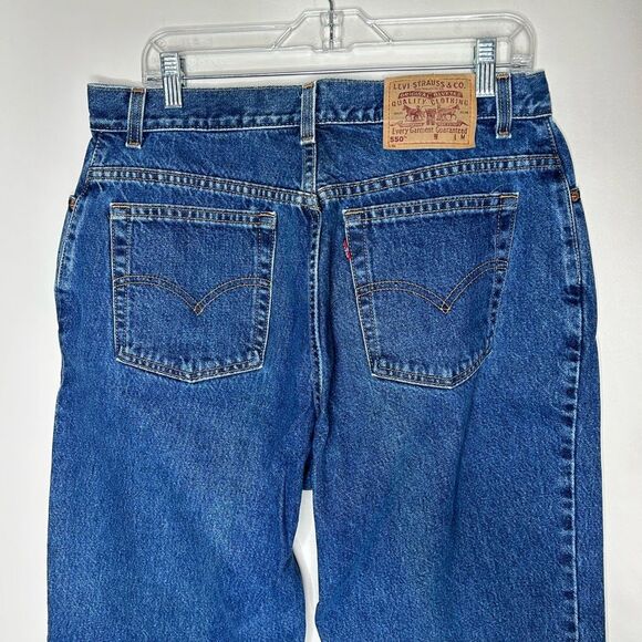 Vintage 90s 1990s Levi's Blue Relaxed Fit Jeans 16 mis Straight Leg - Picture 6 of 8